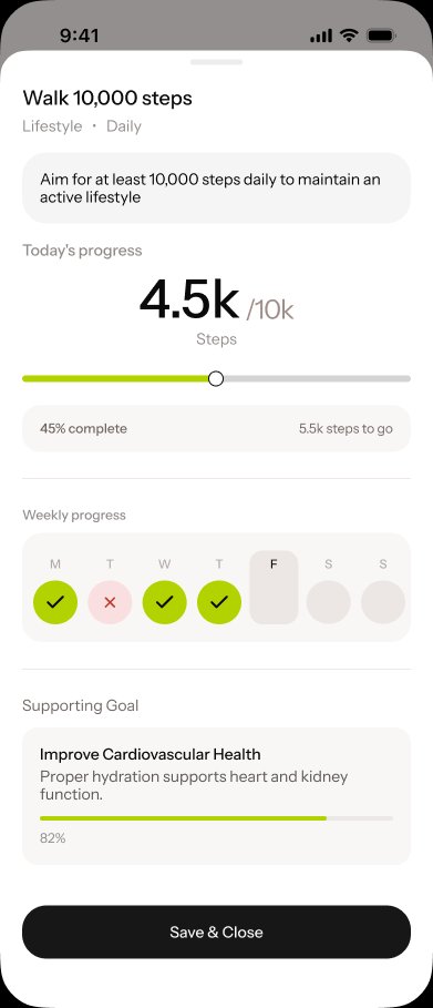 Xtend Health patient app progress tracking